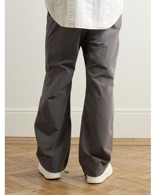 John Elliott Gray Himalayan Straight-Leg Cotton And Nylon-Blend Trousers for men