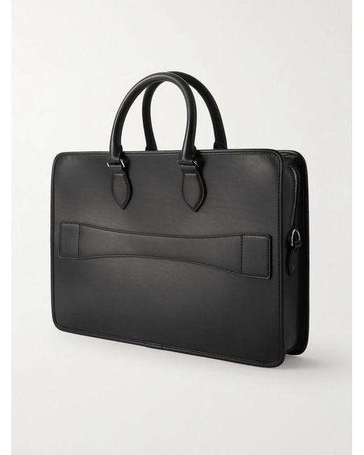 Berluti Black 1 Jour Neo Scritto Venezia Leather Briefcase for men