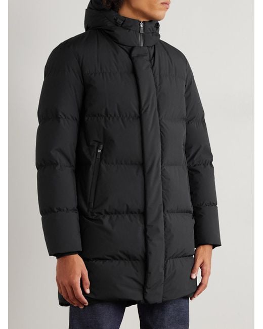 Piumino Stile Parka Slim-Fit di Herno in Black da Uomo