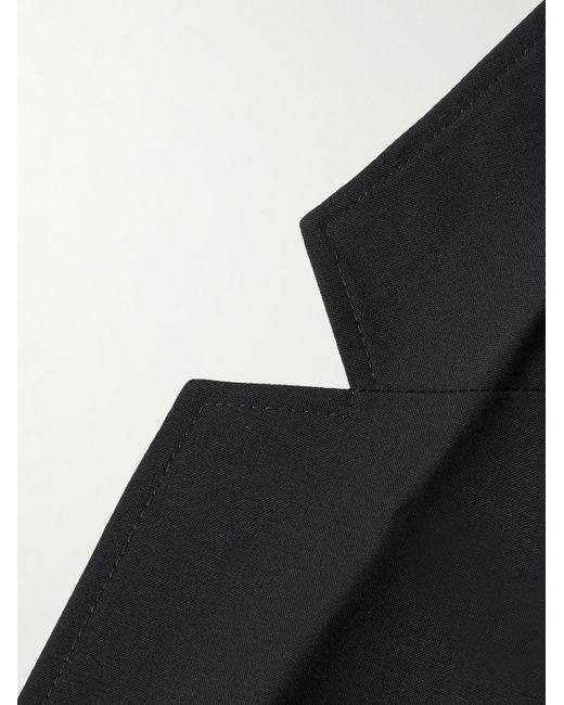 A Kind Of Guise Black Unstructured Wool Blazer for men