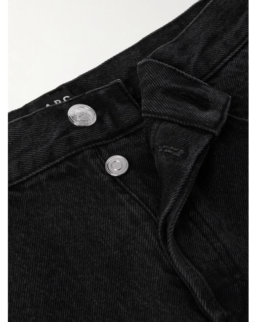 A.P.C. Black New Standard Slim-Fit Straight-Leg Jeans for men