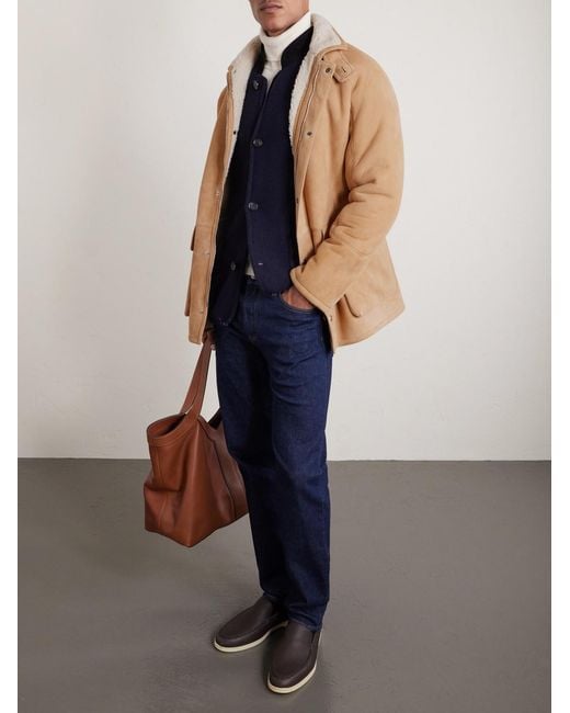 Loro Piana Natural Shearling Jacket for men