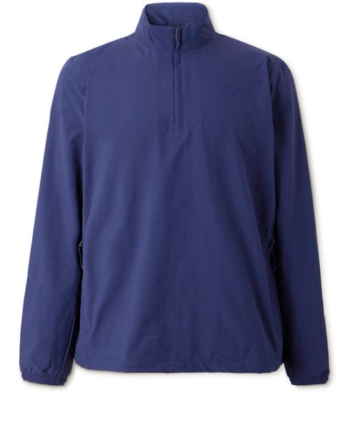 lululemon athletica Blue Stretch Recycled-jersey Half-zip Golf Jacket for men