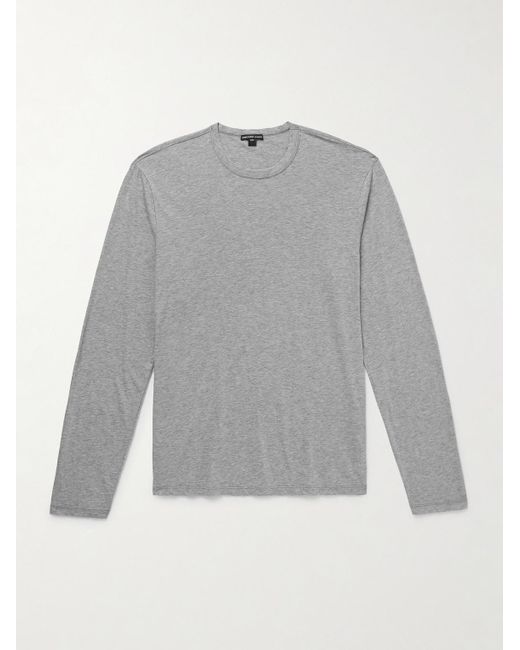 James Perse Gray Lotus Slim-fit Cotton-jersey T-shirt for men
