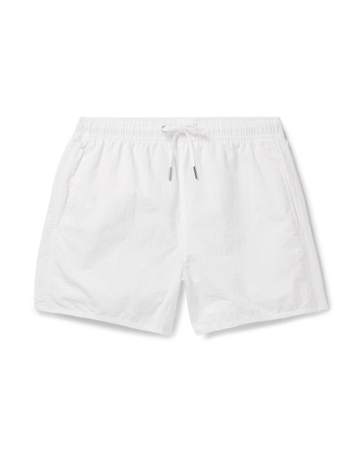 CDLP White Straight-leg Mid-length Swim Shorts for men