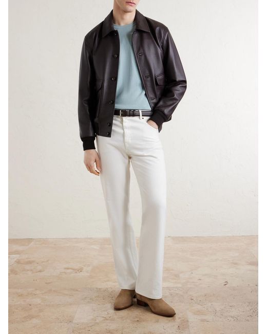 Canali Blue Cotton Sweater for men