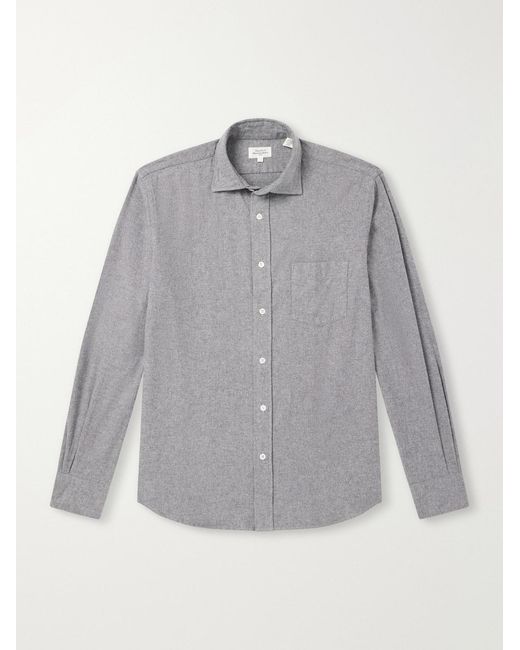 Hartford Gray Paul Cotton-Flannel Shirt for men