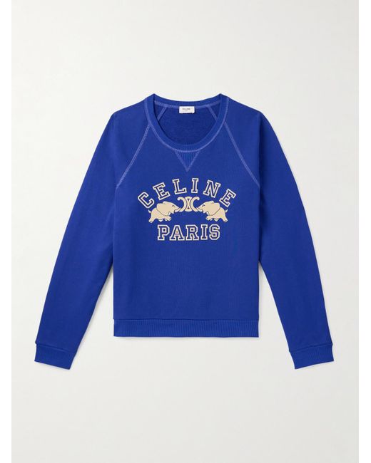 Felpa di Céline in Blue da Uomo
