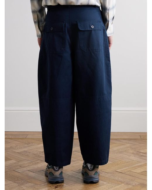 FRIZMWORKS Balloon Barrel-Hose aus Baumwoll-Twill mit Kordelzugbund in Blue für Herren