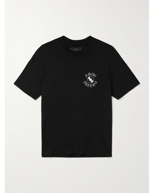 Amiri Black Preemo Printed Cotton T-shirt for men