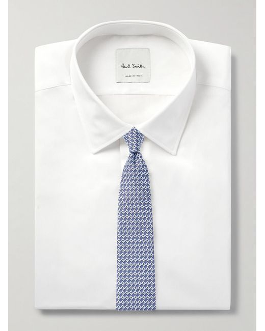 Paul Smith White Cotton-Poplin Shirt for men