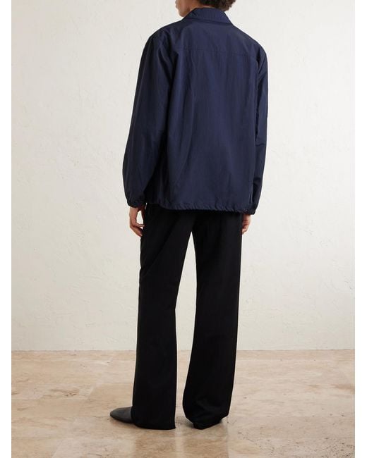 Dries Van Noten Blue Vorrie Shell Jacket for men