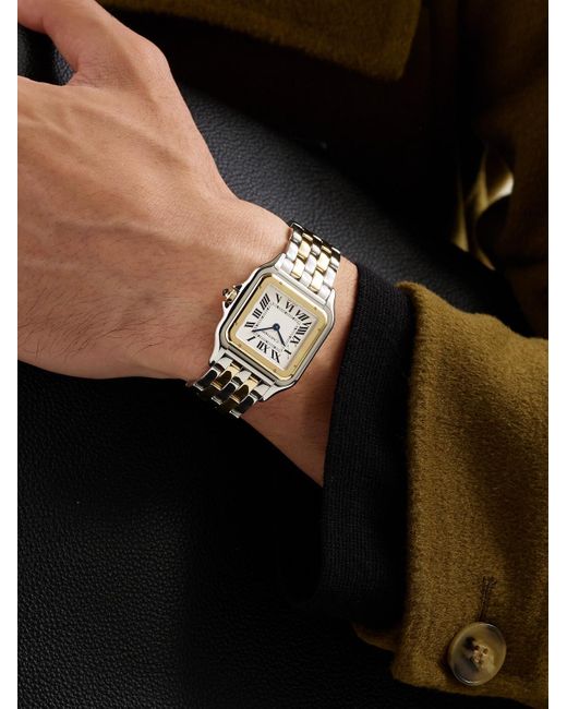 Cartier Black Panthère De Large 18-Karat And Steel Watch, Ref. W2Pn0016 for men