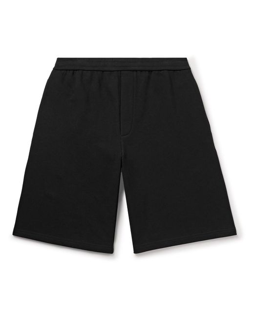 The Row Black Eston Wide-leg Cotton-jersey Shorts for men