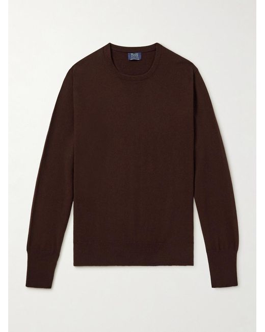 William Lockie Purple Oxton Cashmere Sweater for men
