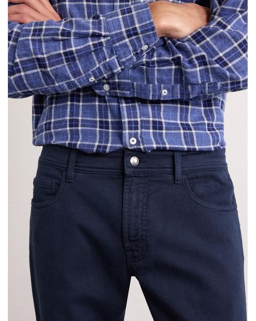 Canali Blue Slim-fit Straight-leg Jeans for men