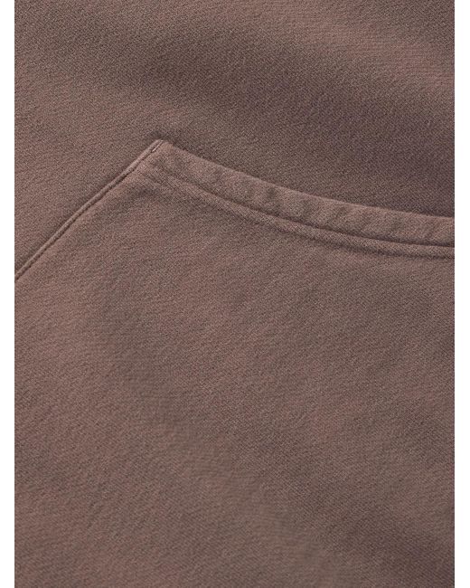 Visvim Purple Amplus Garment-dyed Cotton-blend Jersey Hoodie for men