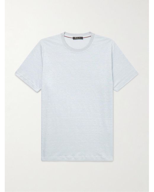 Loro Piana T-Shirt aus Leinen in White für Herren