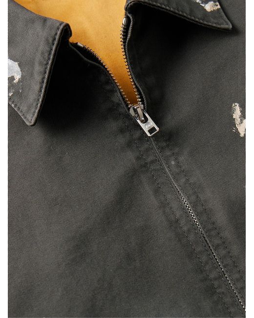 GALLERY DEPT. Black Montecito Paint-Splattered Cotton-Twill Jacket for men