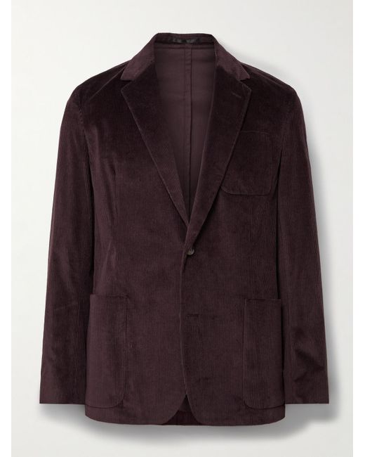 Paul Smith Purple Cotton-blend Corduroy Suit Jacket for men