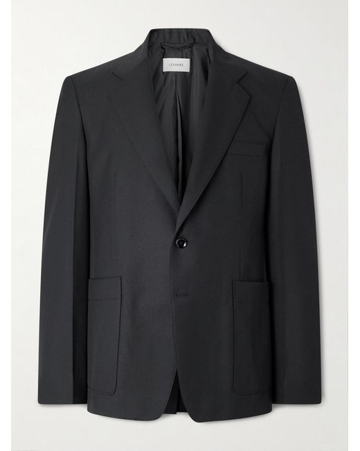 Lemaire Black Twill Blazer for men