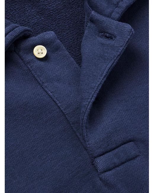 Polo Ralph Lauren Blue Logo-Embroidered Cotton-Jersey Sweatshirt for men