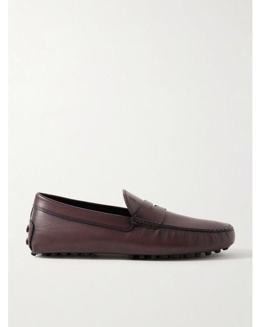 Tod's Gommino Mokassins aus Leder mit Logoprägung in Red für Herren