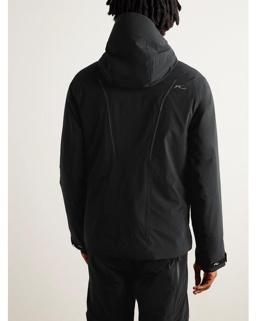 Kjus Black Formula Padded Hooded Ski Jacket for men