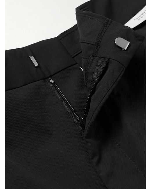 (w)taps Black Straight-Leg Twill Trousers for men