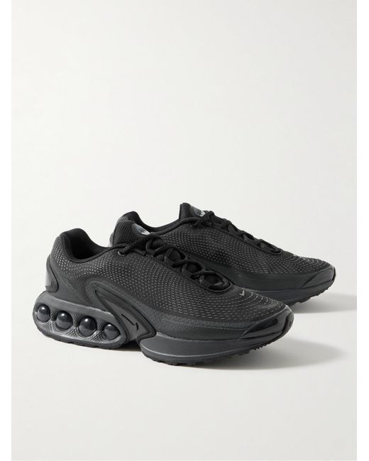 Nike Black Air Max Dn Rubber-trimmed Mesh Sneakers for men