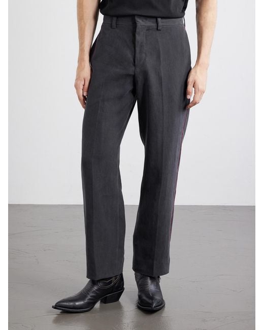 Enfants Riches Deprimes Blue Henri's Everyday Straight-Leg Linen Trousers for men