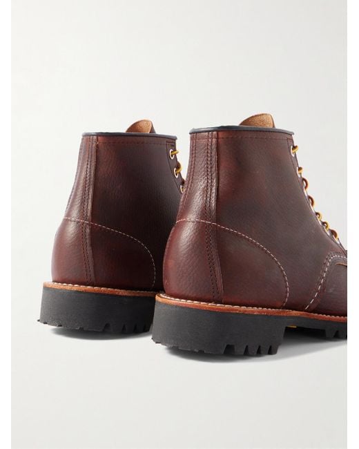 Red Wing Brown 8146 Roughneck Full-Grain Leather Boots for men