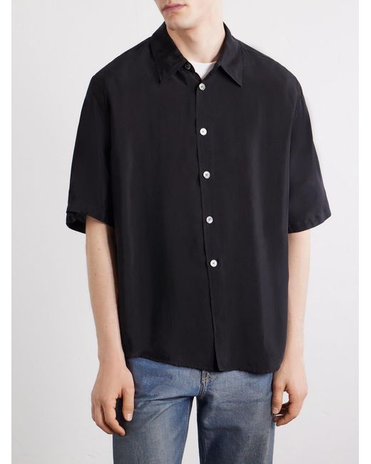Our Legacy Black Beyond Satin Shirt for men