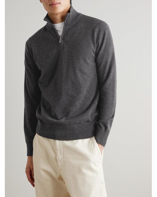 Mr P. Gray James Cashmere Half-zip Sweater for men