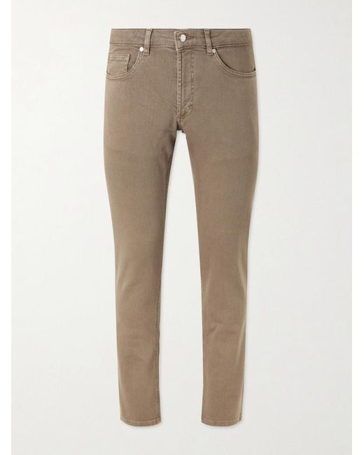 Peter Millar Natural Fairfield Straight-leg Garment-dyed Jeans for men