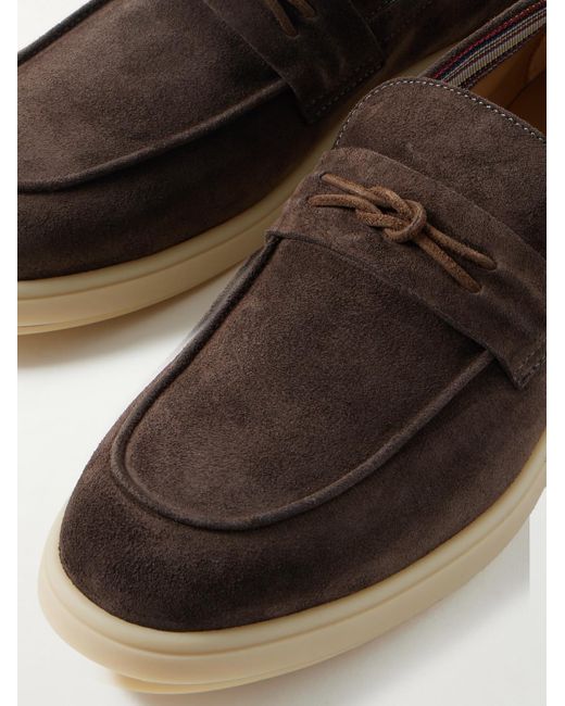 Paul Smith Brown Suede Loafers for men