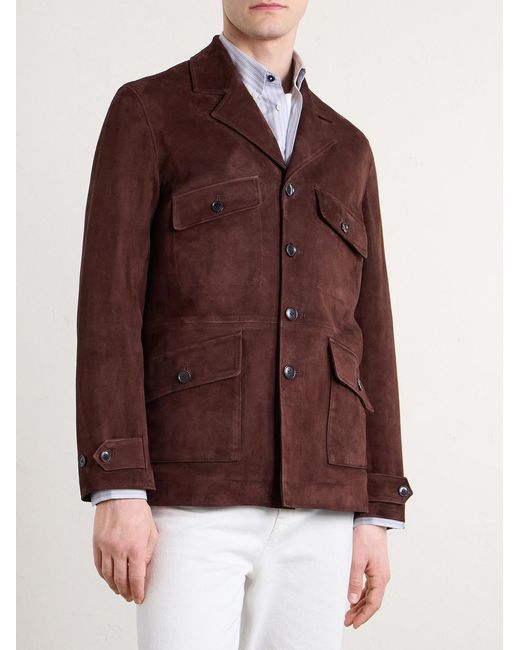 Paul Smith Brown Suede Jacket for men