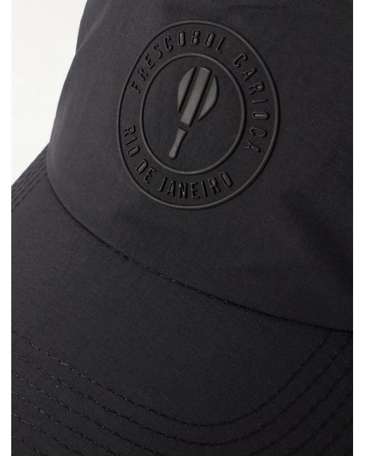 Frescobol Carioca Black Logo-Appliquéd Shell Baseball Cap