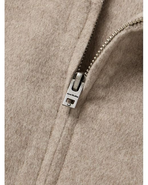 Acne Natural Doveria Double-faced Wool And Cashmere-blend Felt Hooded Jacket for men