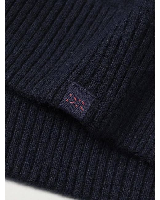 Derek Rose Blue Finley Cashmere Zip-Up Hoodie for men