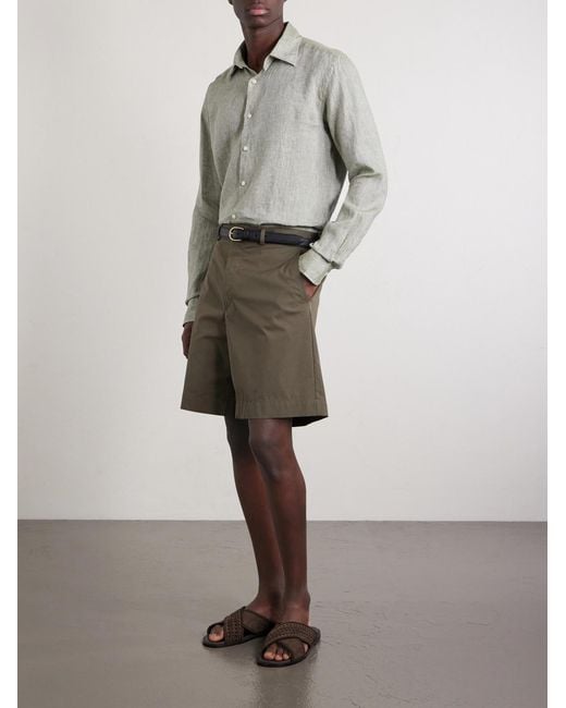 Slowear White Linen Shirt for men