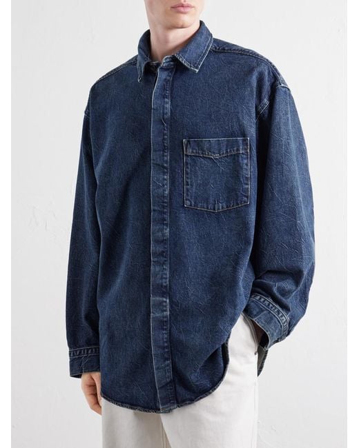 Agolde Blue Boyle Denim Shirt for men
