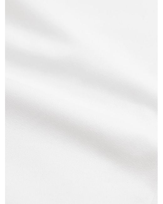 Portuguese Flannel White Belavista Button-Down Collar Cotton Oxford Shirt for men