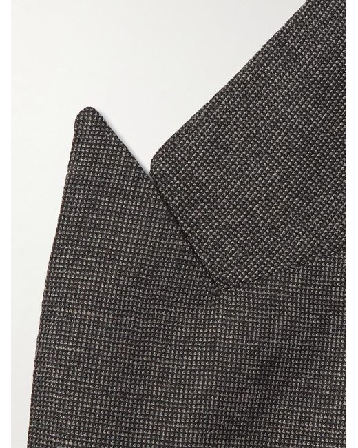 Tom Ford Black Shelton Wool, Mohair, Linen And Silk-Blend Suit Jacket for men
