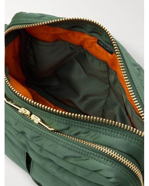 Porter-Yoshida and Co Green Tanker Sling Nylon-Twill Messenger Bag for men
