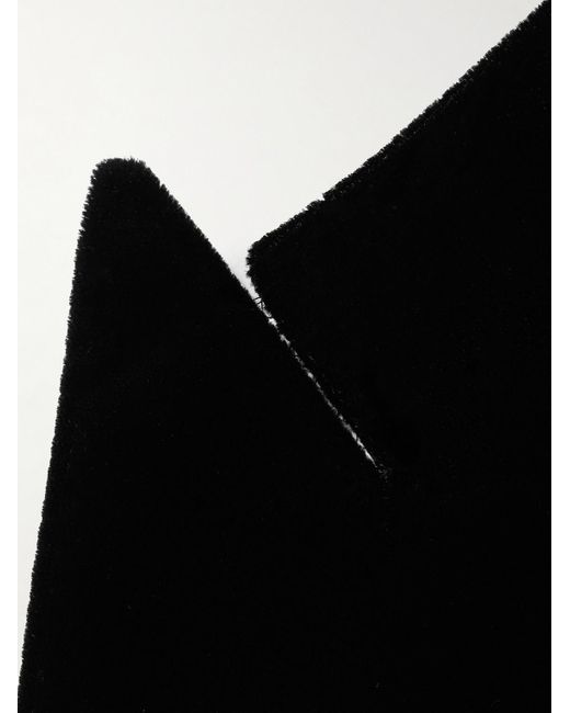 Tom Ford Black Velvet-trimmed Wool for men