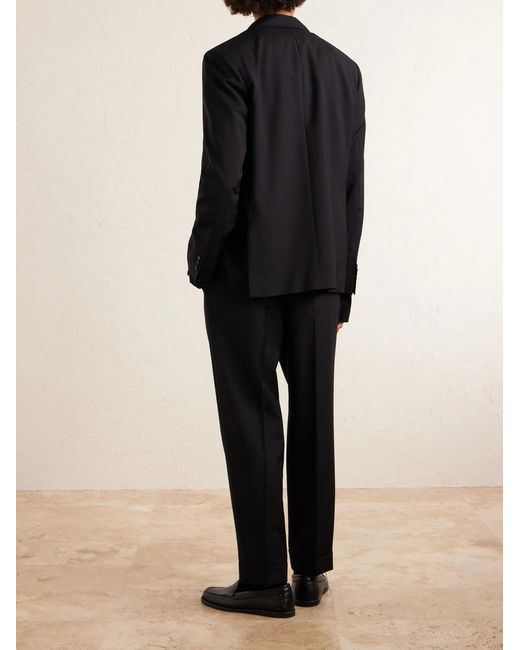 Officine Generale Black Arthus Wool Suit Jacket for men
