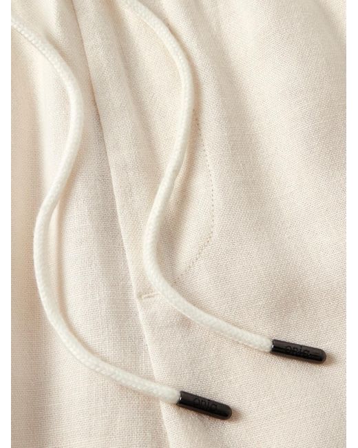 Onia Natural Air Straight-Leg Linen And Lyocell-Blend Drawstring Shorts for men