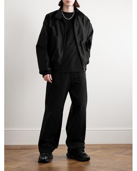 Balenciaga Black Harrington Cotton Bomber Jacket for men