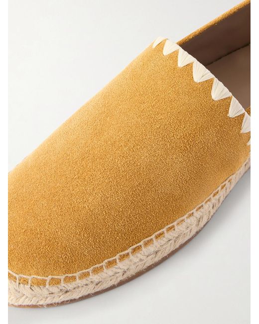 Manolo Blahnik Natural Raito Suede Espadrilles for men